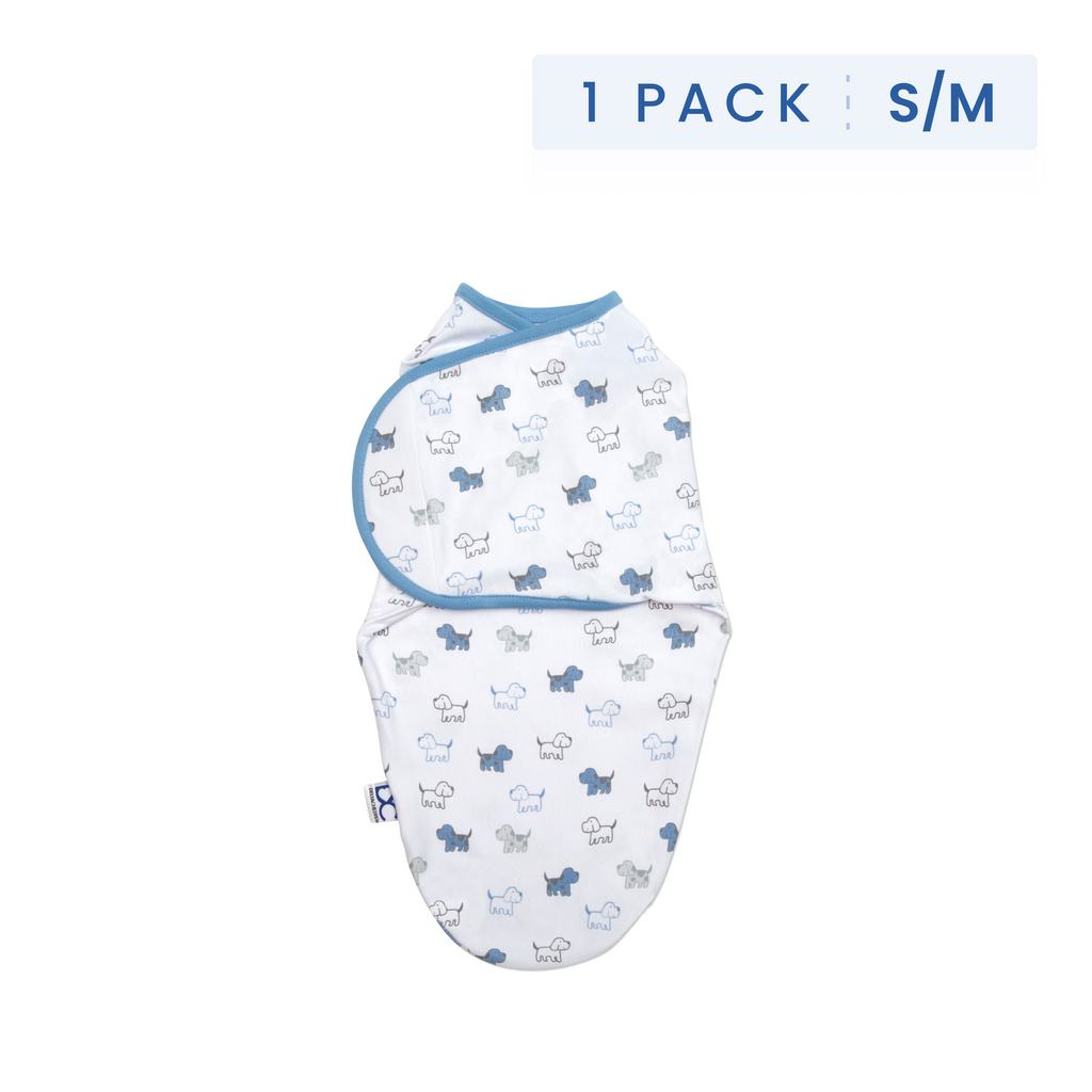 Little Lambs Adjustable Swaddle Wrap - Size Small/Medium, Fits Babies 0-3 Months/7-14 lbs.