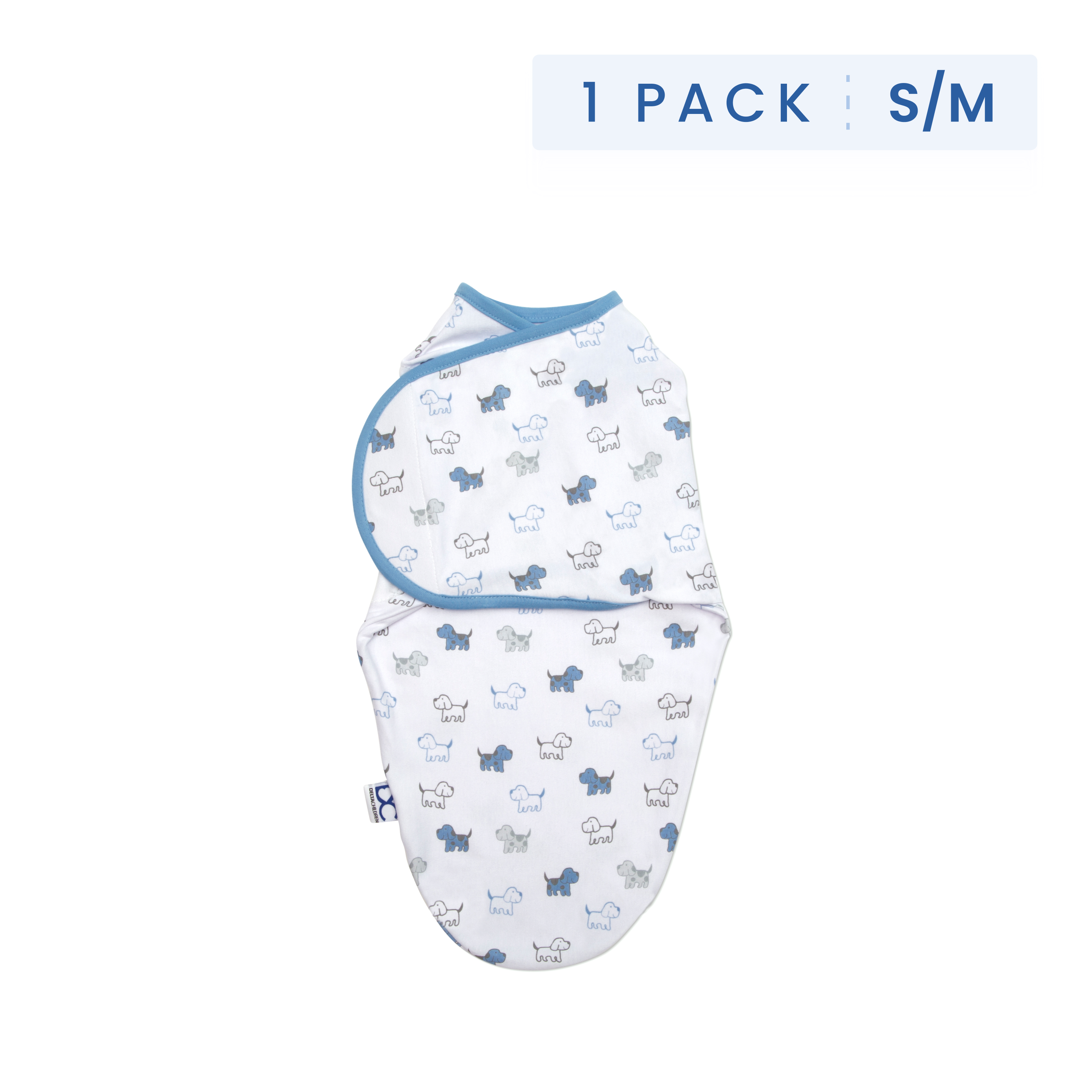 Little Lambs Adjustable Swaddle Wrap - Size Small/Medium, Fits Babies 0-3 Months/7-14 lbs.