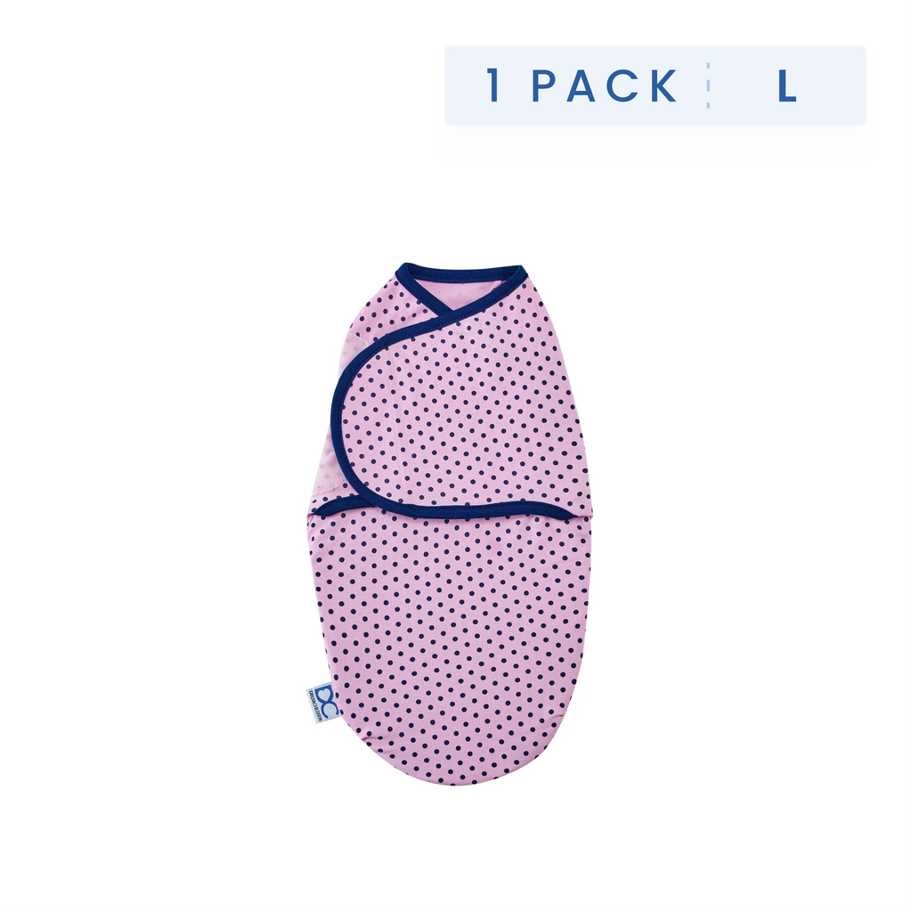 Little Lambs Adjustable Swaddle Wrap - Size Large, Fits Babies 3-6 Months/14-18 lbs.