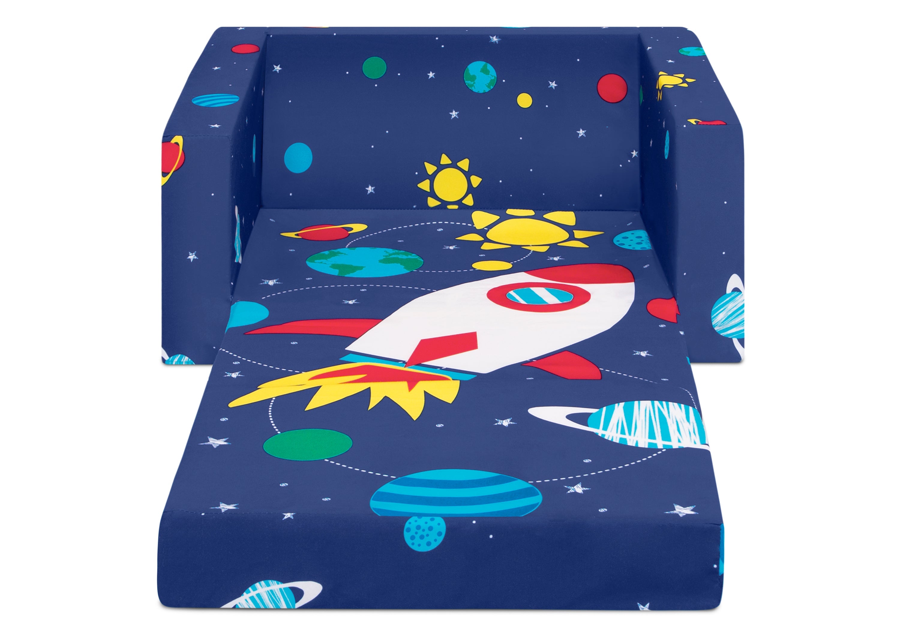 Spaceship Cozee Flip Out Chair - 2-in-1 Convertible Chair to Lounger for Kids