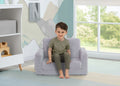 Cozee Flip-Out Sherpa 2-in-1 Convertible Chair to Lounger for Kids