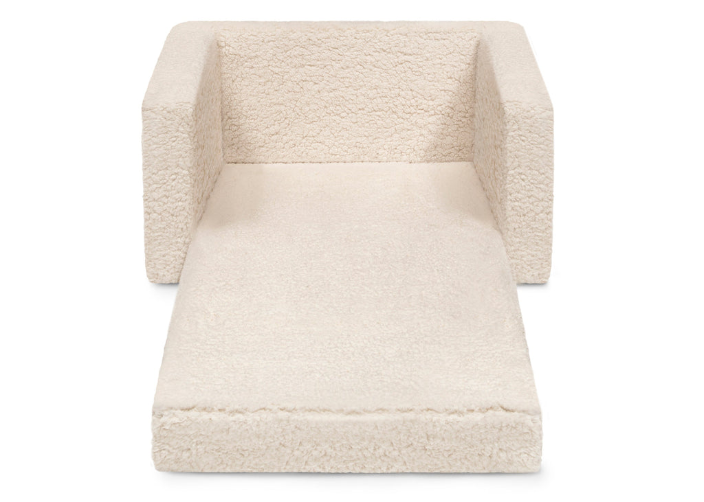 Personalized Cozee Flip-Out Sherpa 2-in-1 Convertible Chair to Lounger for Kids