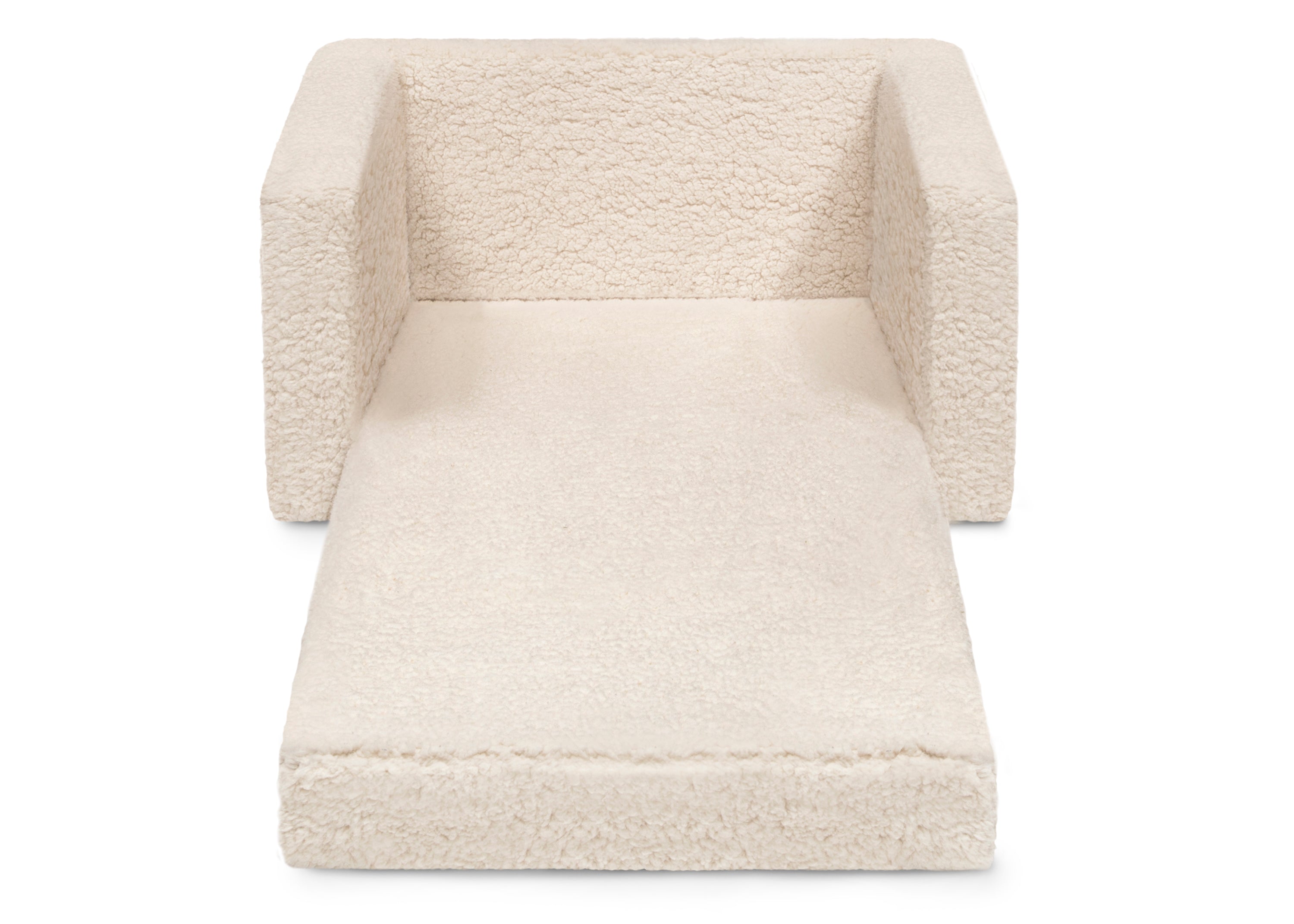 Personalized Cozee Flip-Out Sherpa 2-in-1 Convertible Chair to Lounger for Kids