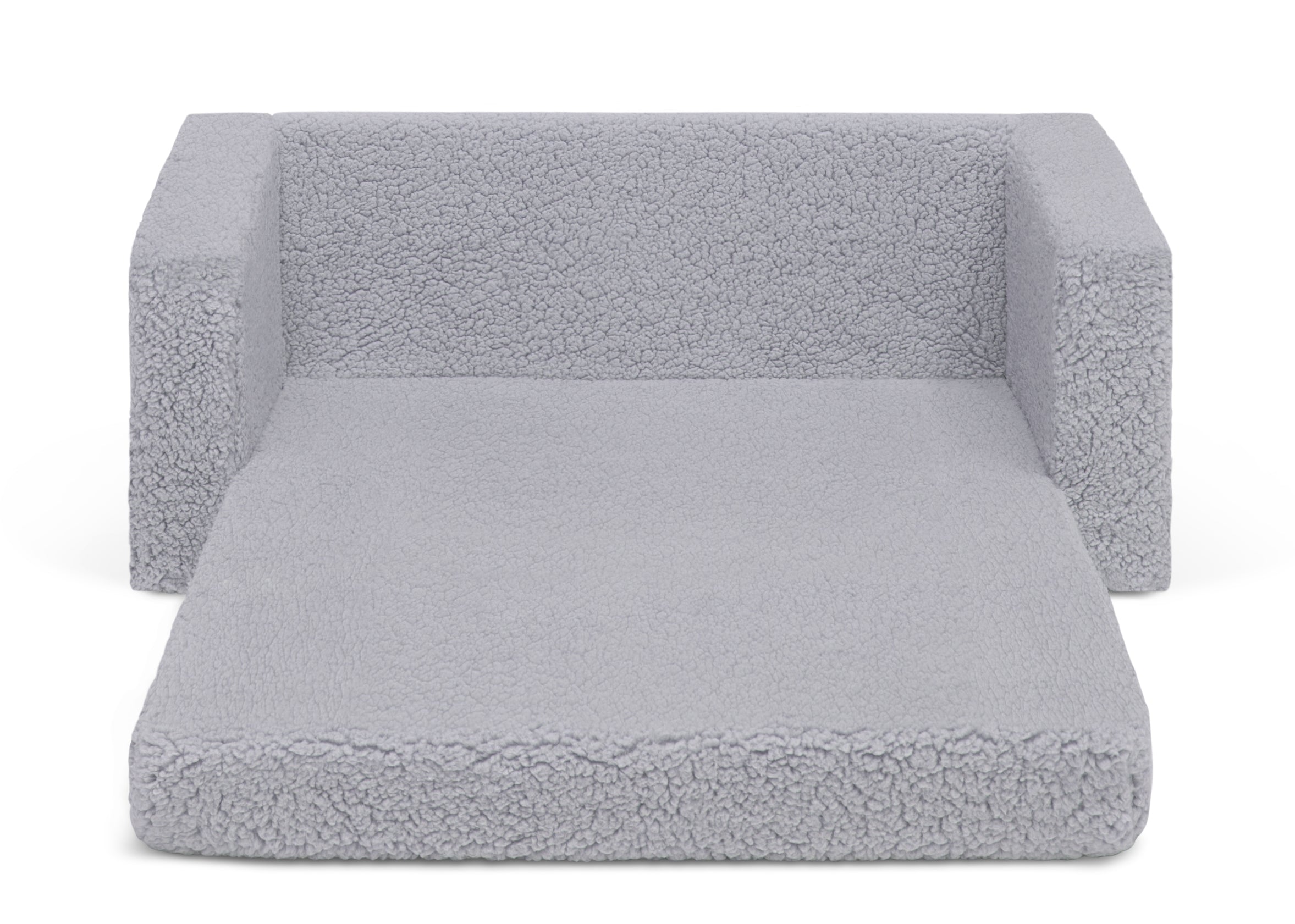 Personalized Cozee Flip-Out Sherpa 2-in-1 Convertible Sofa to Lounger for Kids