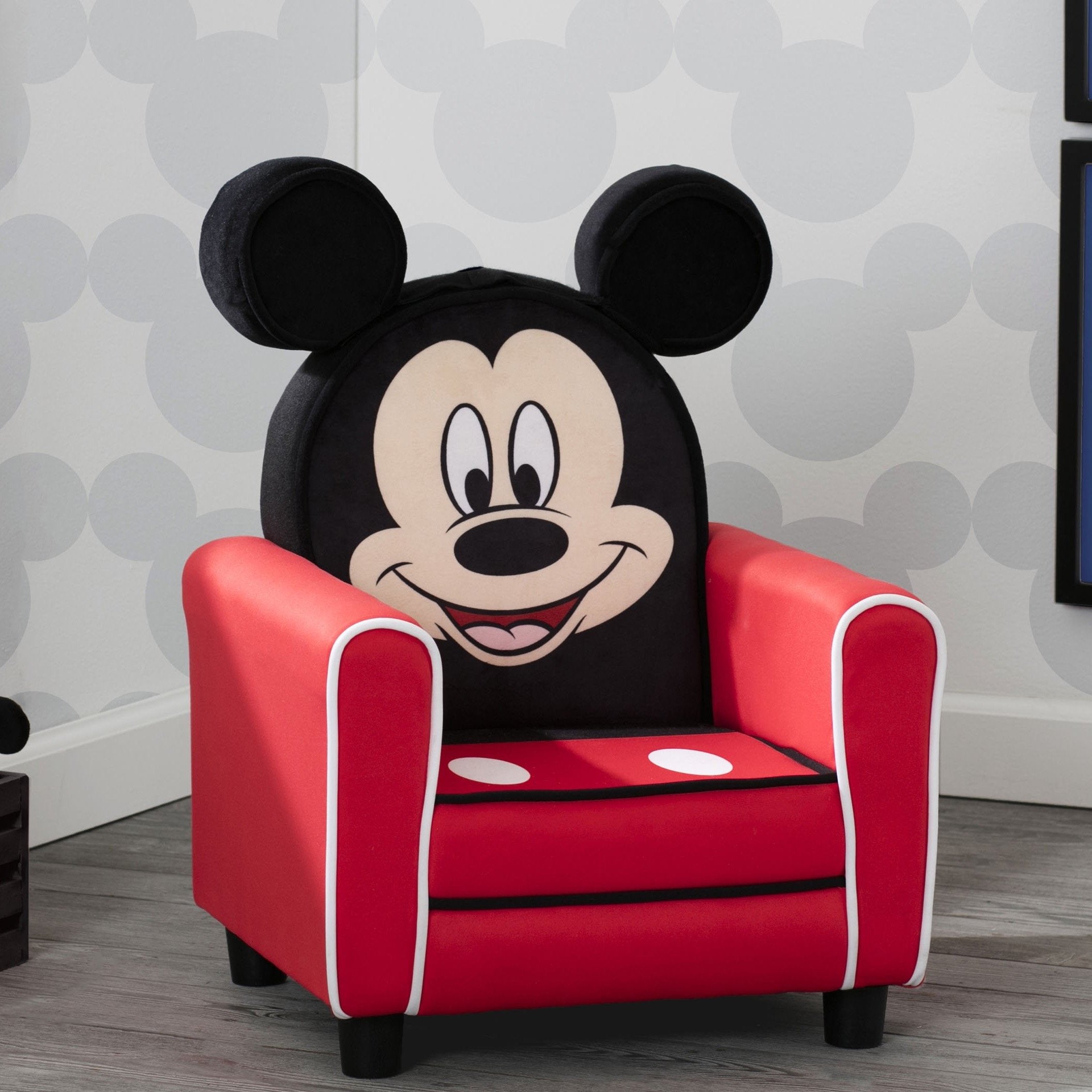 Mickey Mouse Figural Upholstered Kids Chair