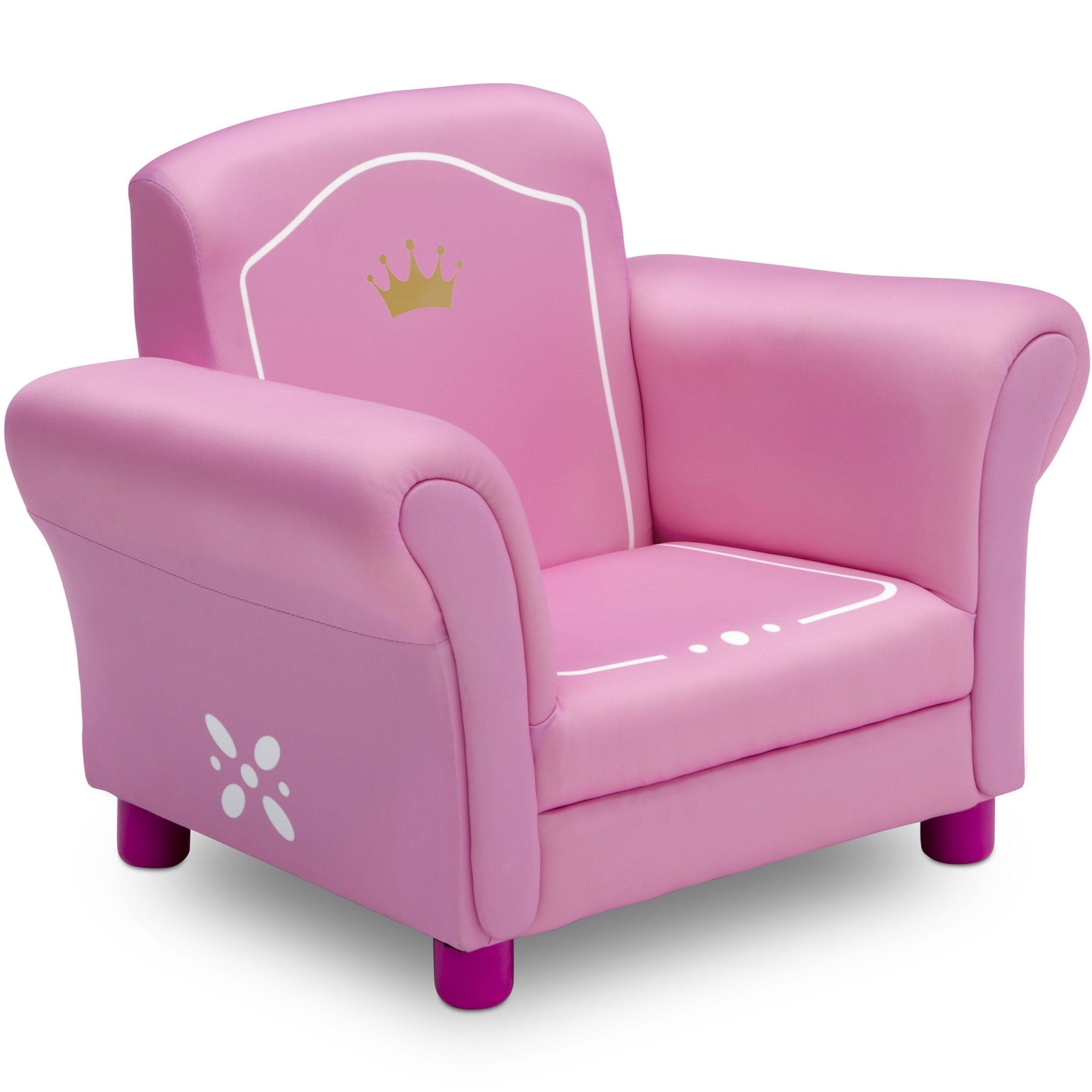 Princess Crown Kids Upholstered Chair