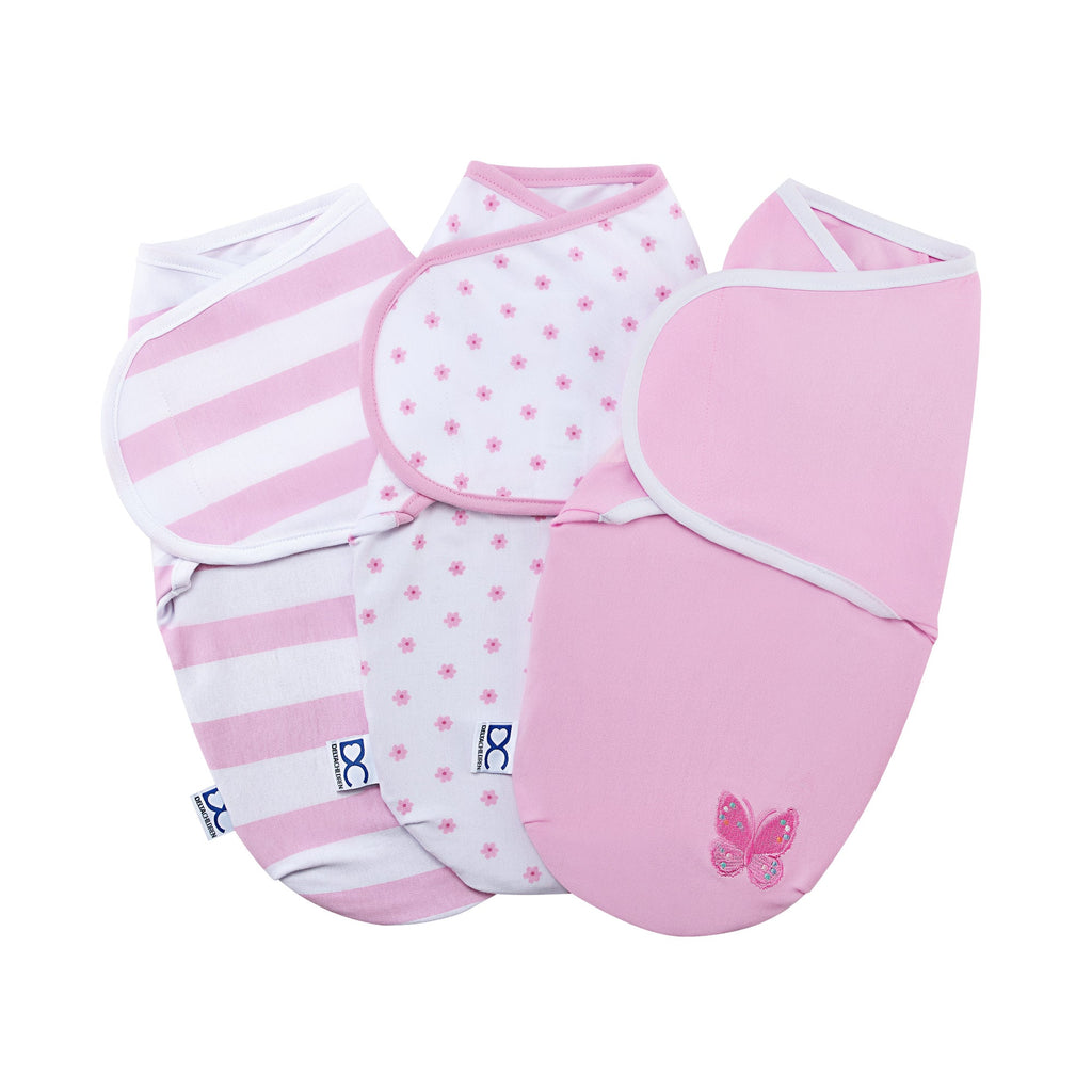 Little Lambs Adjustable Swaddle Wrap - Size Large, Fits Babies 3-6 Months/14-18 lbs., 3-Pack