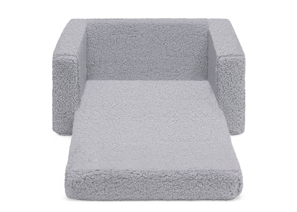 Personalized Cozee Flip-Out Sherpa 2-in-1 Convertible Chair to Lounger for Kids