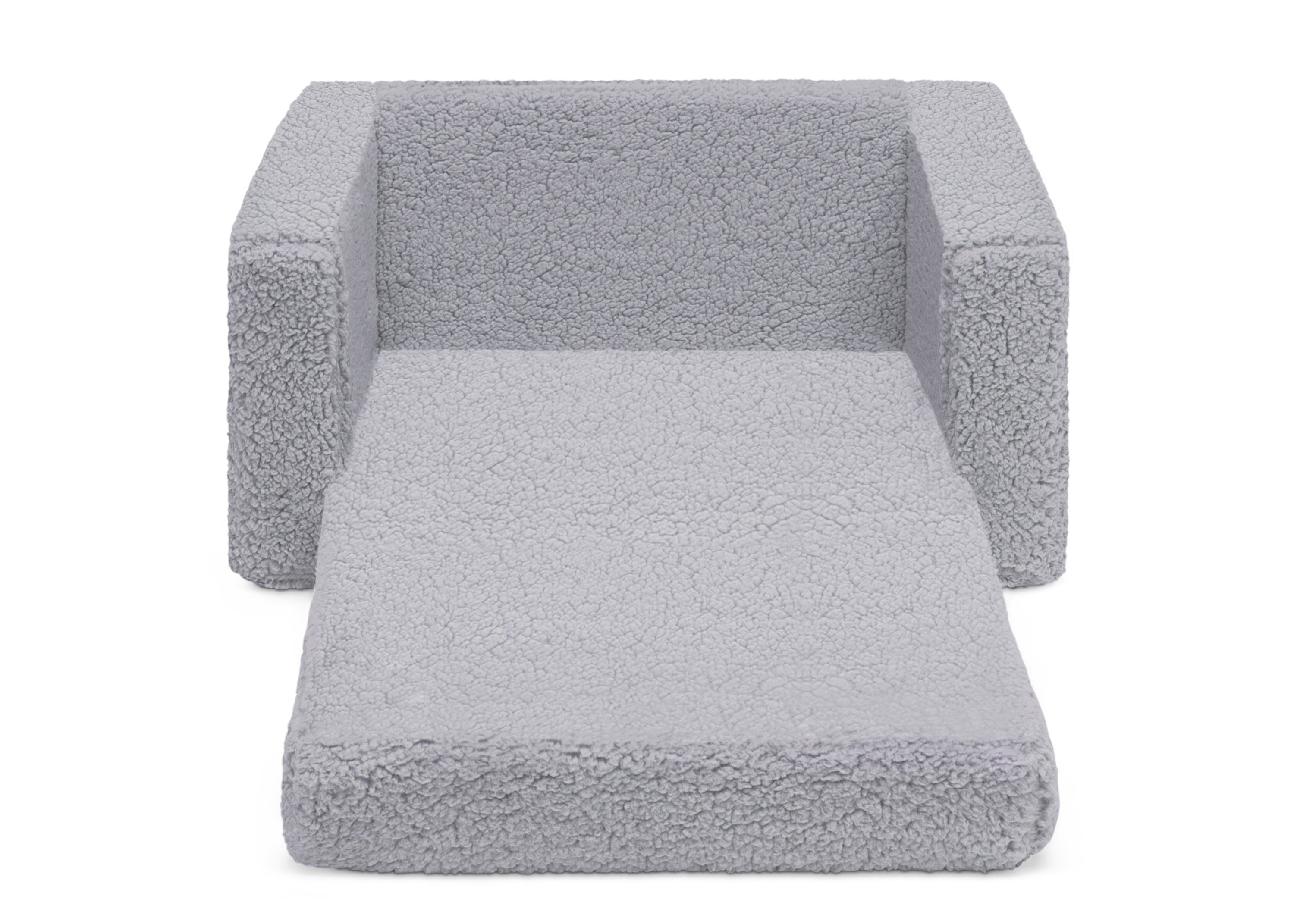 Personalized Cozee Flip-Out Sherpa 2-in-1 Convertible Chair to Lounger for Kids