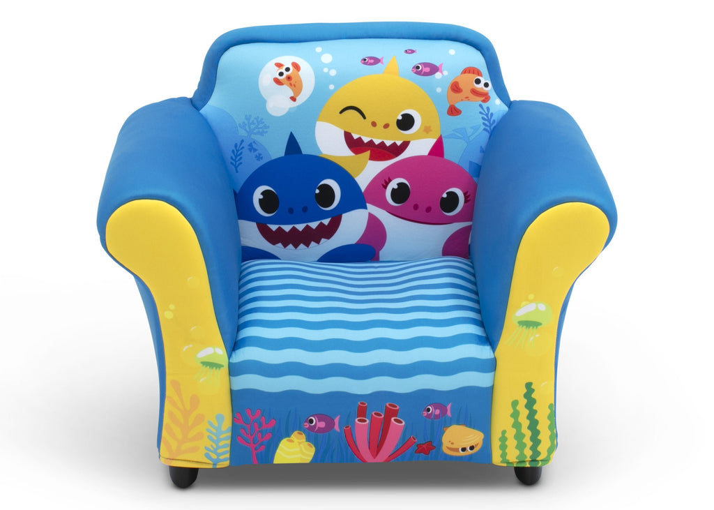 Baby Shark Upholstered Chair with Sculpted Plastic Frame