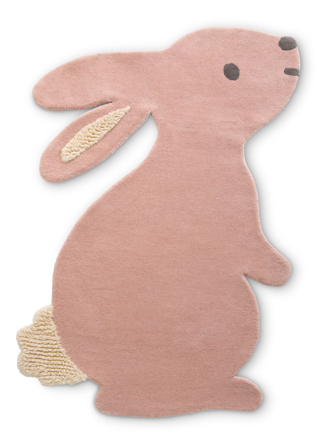 Hand-Tufted 100% Wool Bunny Rug