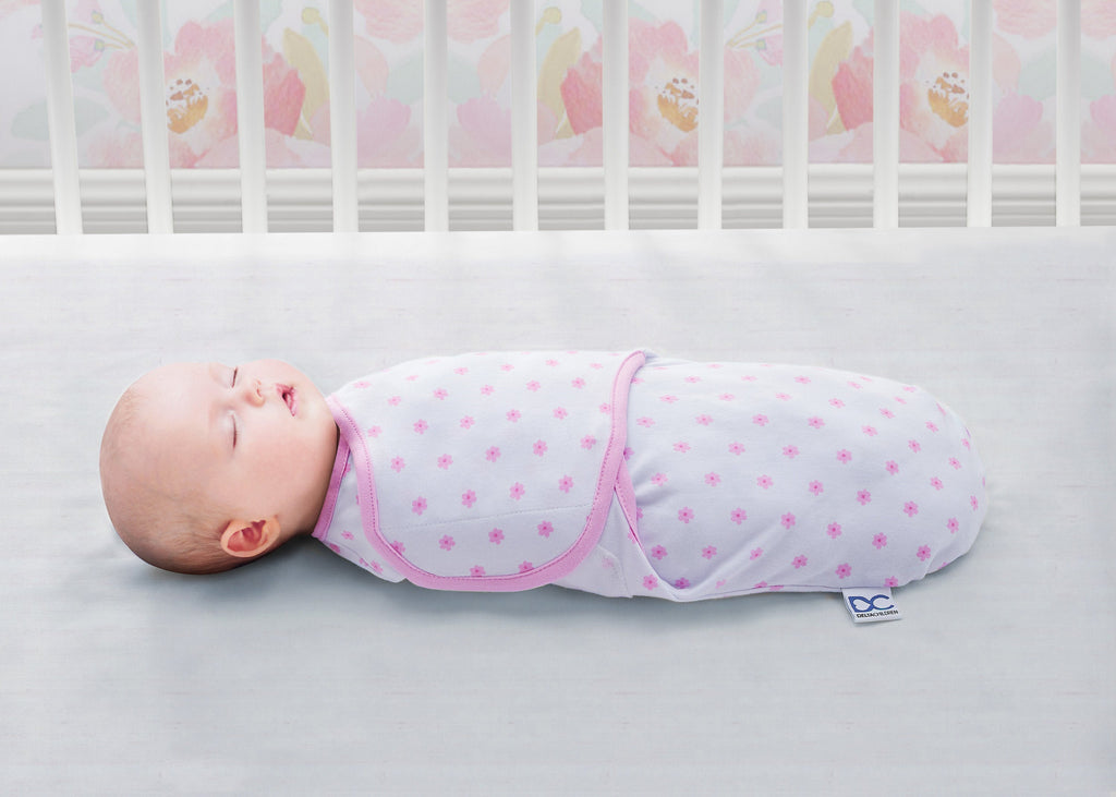 Little Lambs Adjustable Swaddle Wrap - Size Extra Small, Fits Babies 0-3 Months/4-7 lbs., 3-Pack