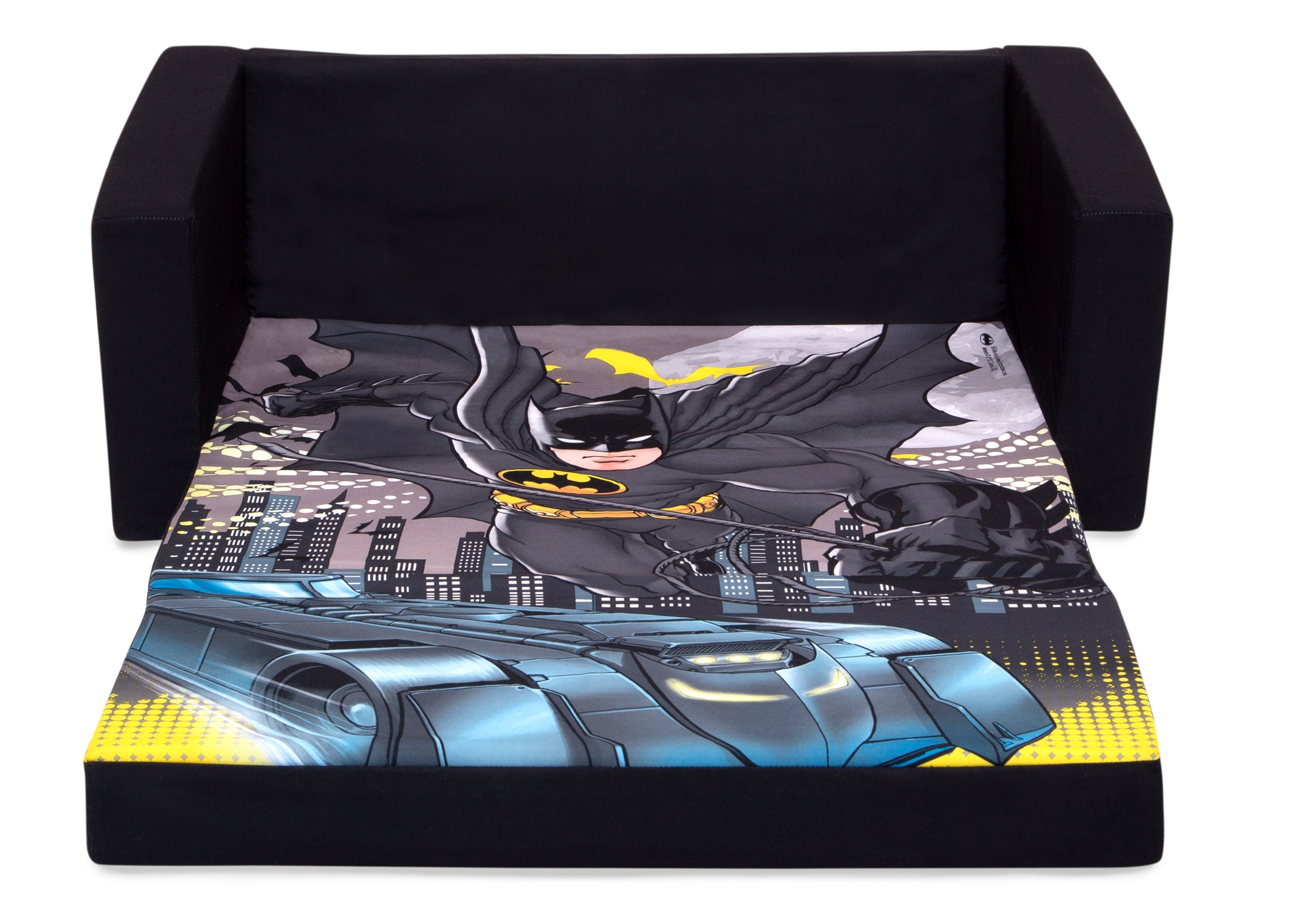 Batman Cozee Flip-Out Sofa - 2-in-1 Convertible Sofa to Lounger for Kids