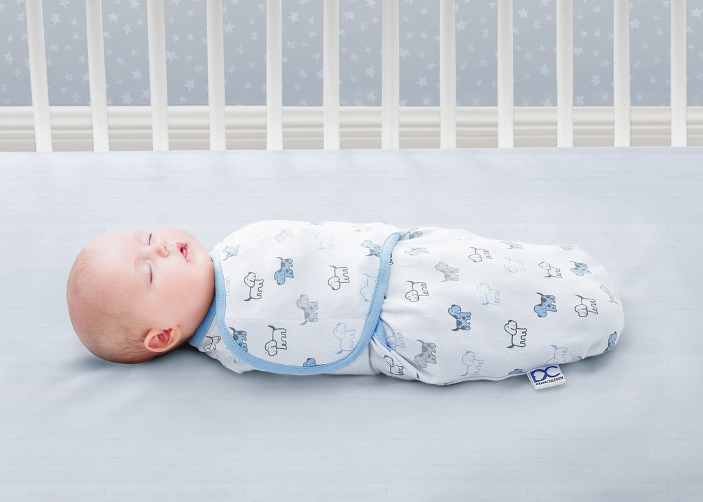 Little Lambs Adjustable Swaddle Wrap - Size Small/Medium, Fits Babies 0-3 Months/7-14 lbs.